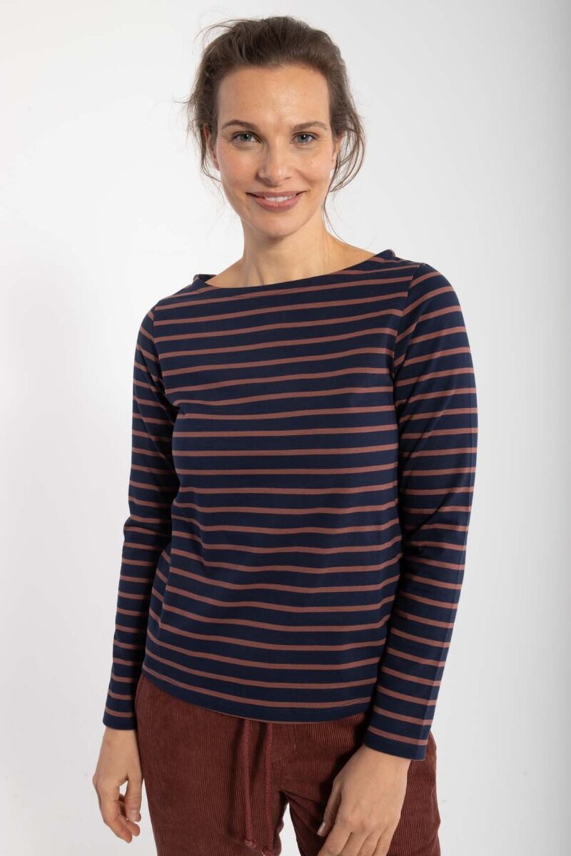 Danebenedikte Tee Dk Navy/Beige Rose