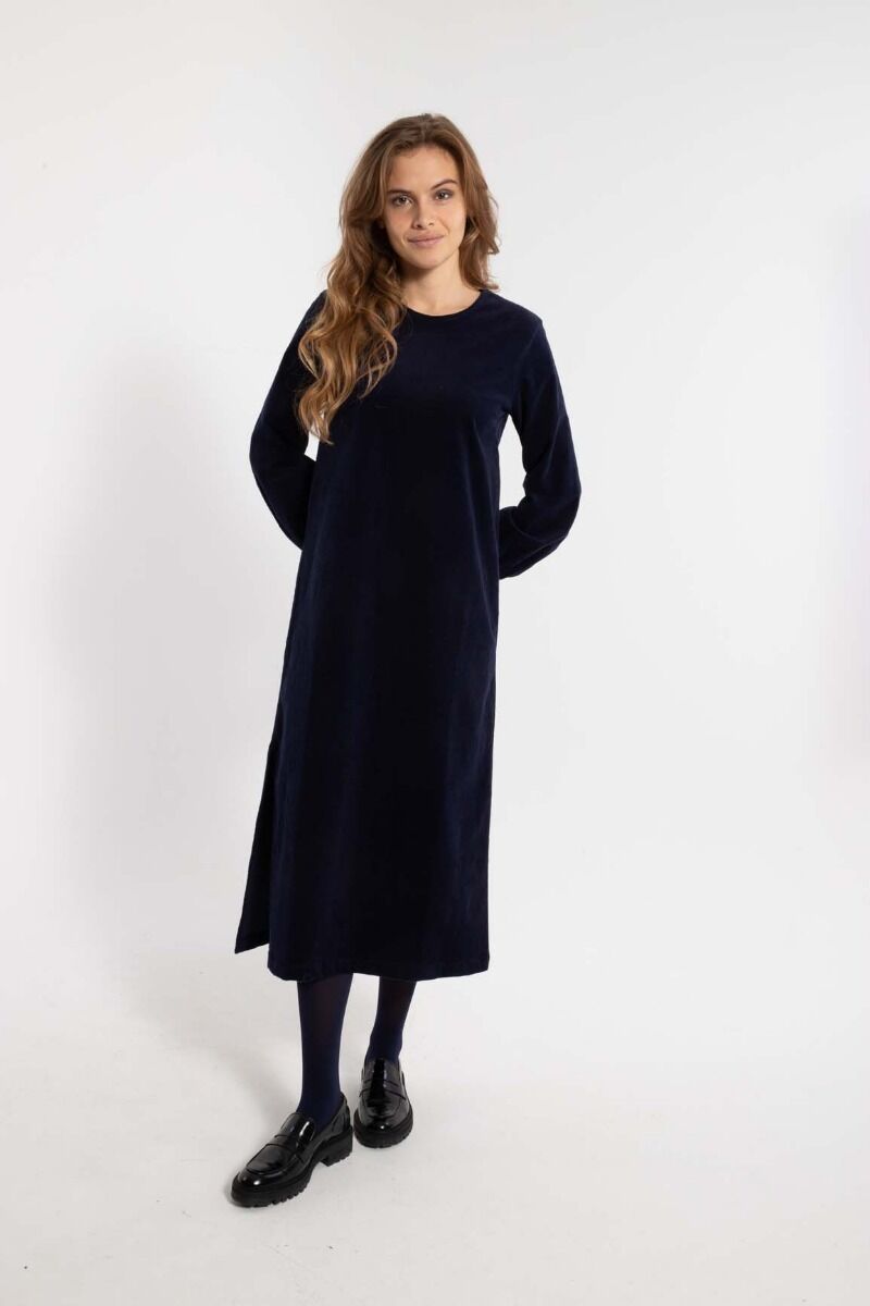 Danelegance Cord Stretch Dress Marine