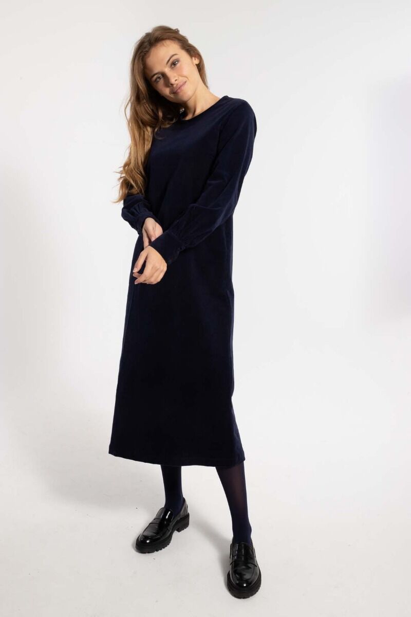 Danelegance Cord Stretch Dress Marine