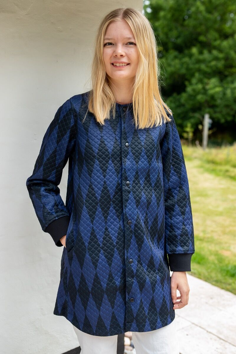 Danemaude Thermo Coat Black/Marine DIAMOND