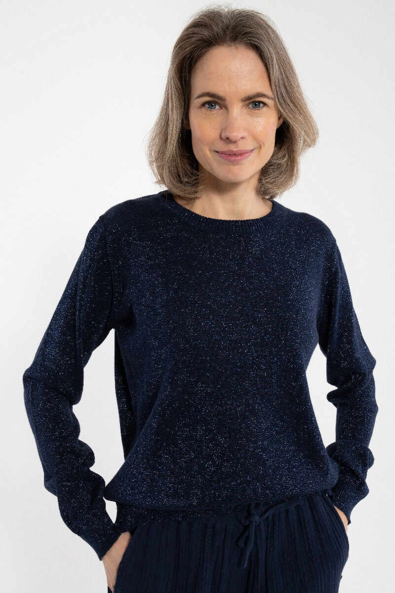 Danepearly Glitter Sweater Dk Navy GLITTER