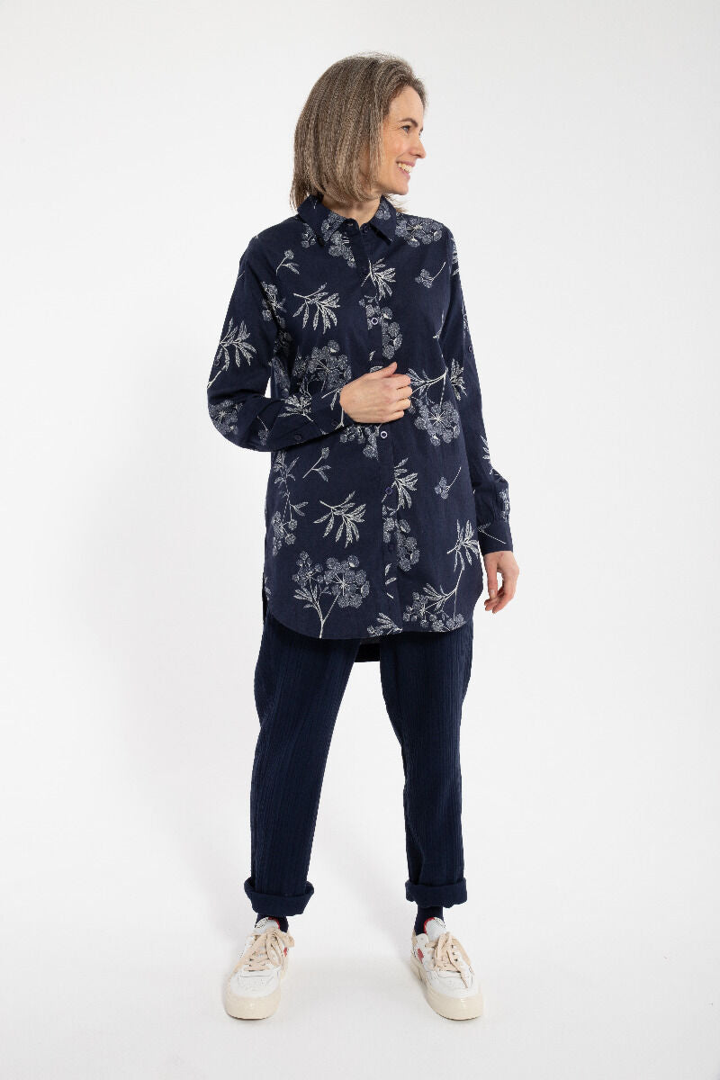 Danetulip Poplin Tunika Dk Navy/Chalk HEMLOCK