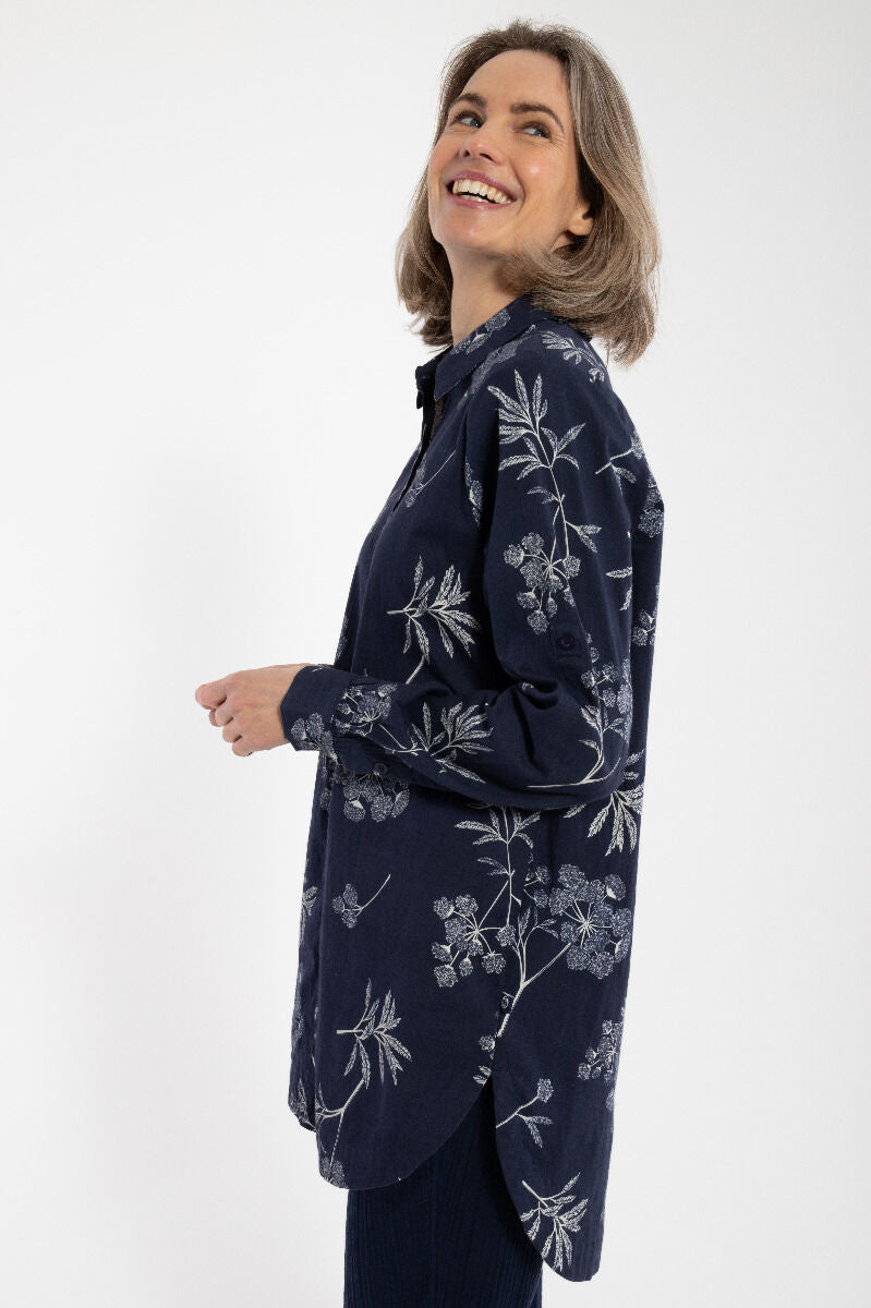 Danetulip Poplin Tunika Dk Navy/Chalk HEMLOCK