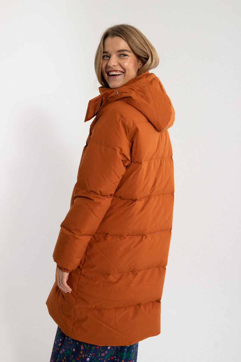 Daneget Down Winter Coat Rust