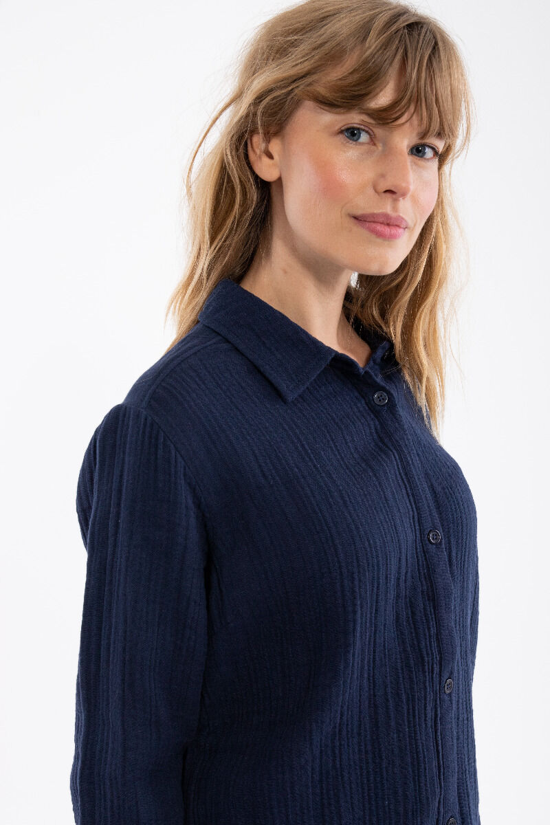 Danenovember Heavy Cloth Shirt Dark Navy