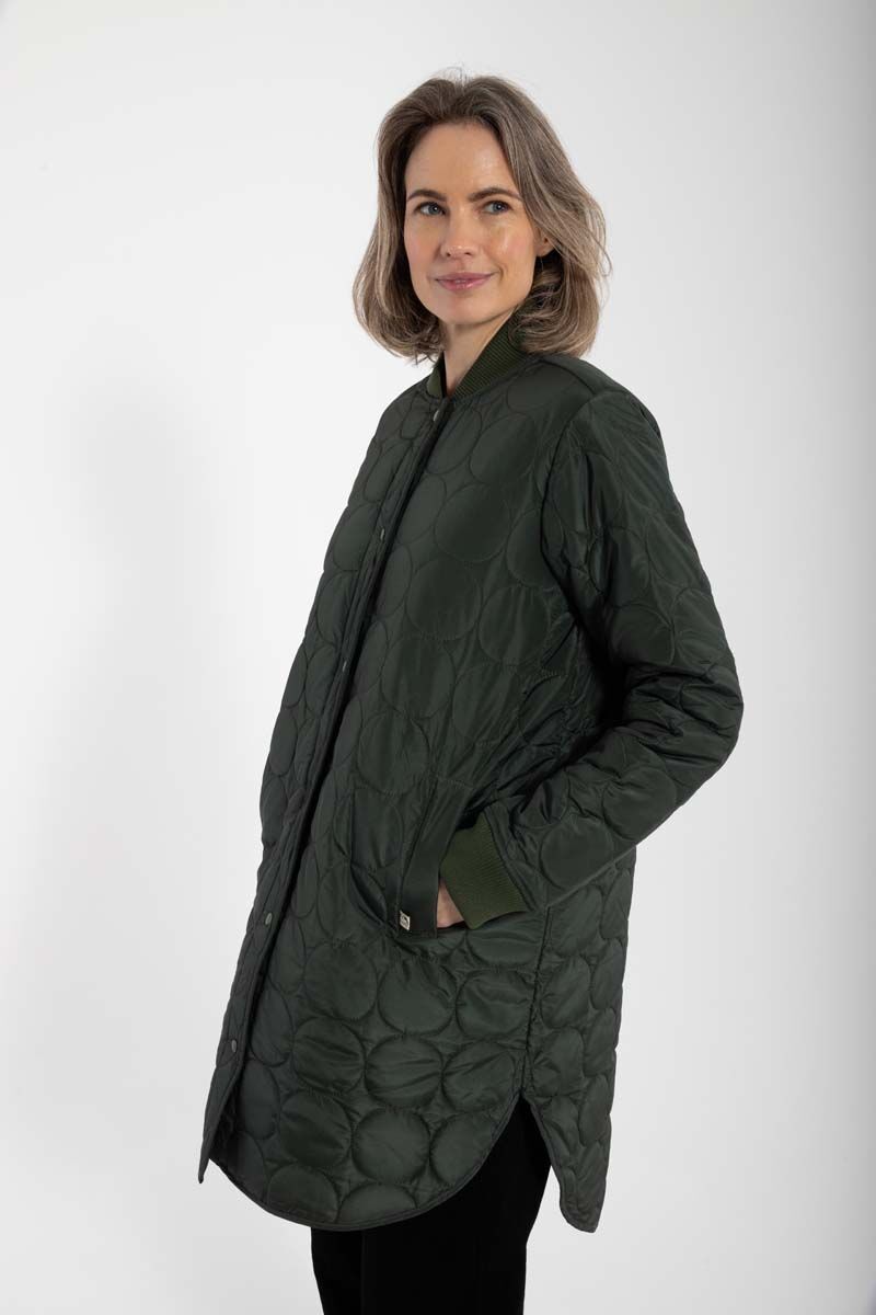 Danyesplease Thermo Coat Dark Army