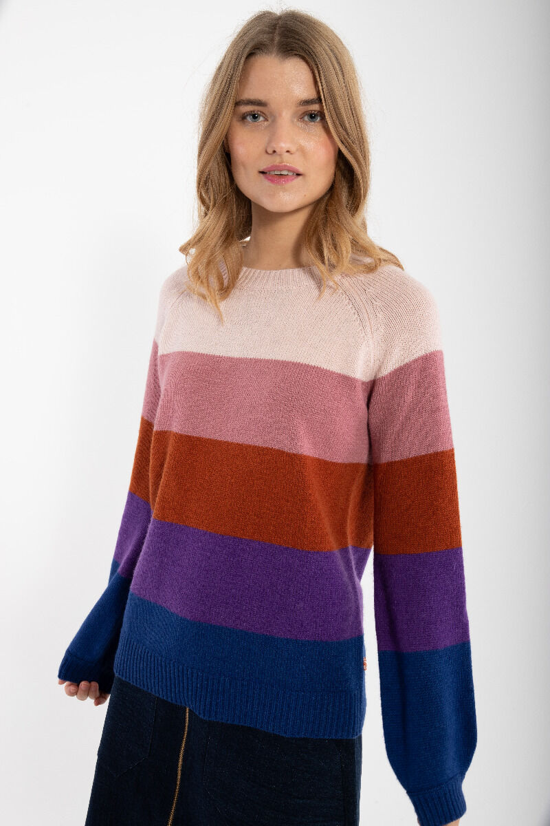 Danelisa Wool Sweater Rose Beige/Old Rose/Rust/Purple