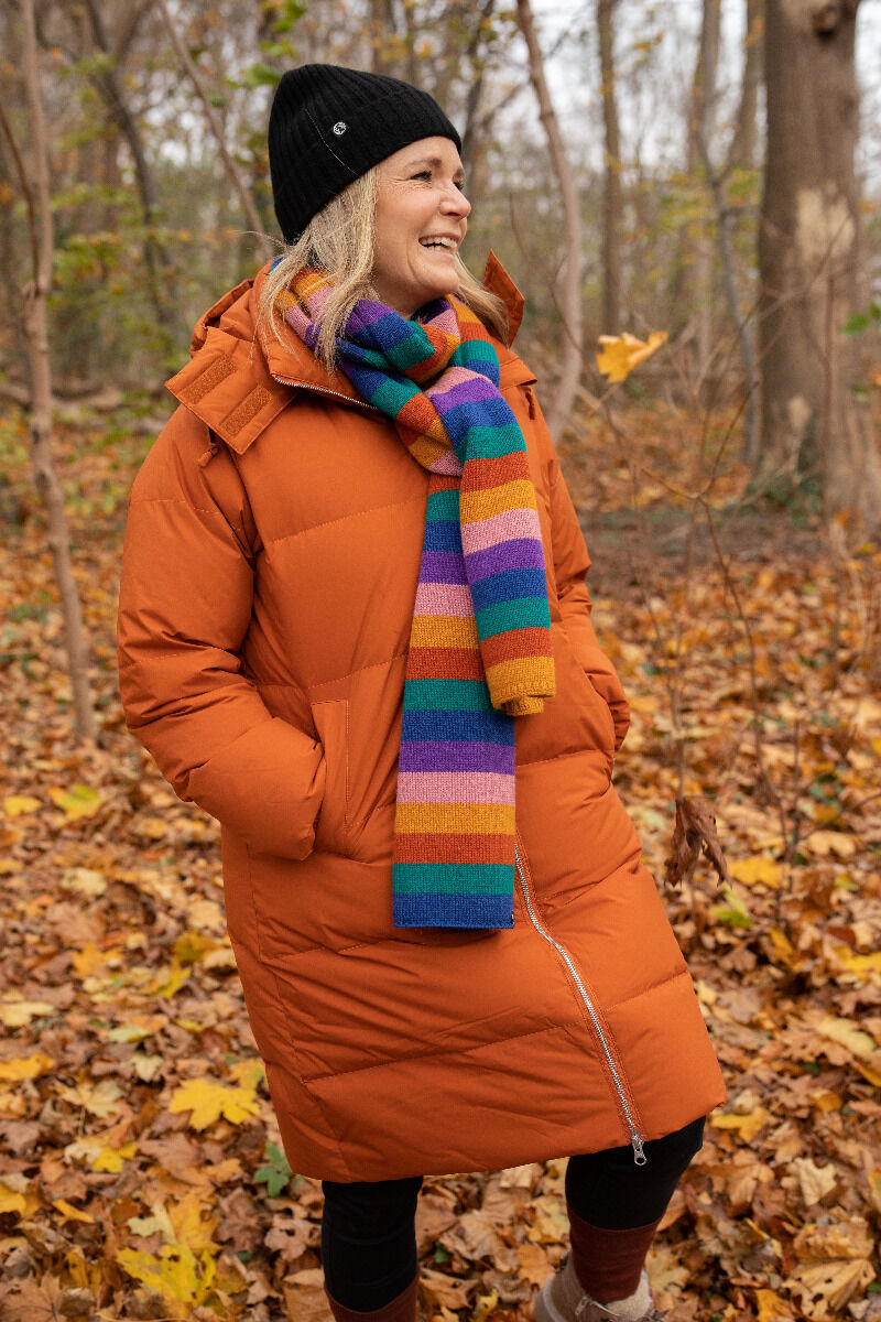 Daneget Down Winter Coat Rust