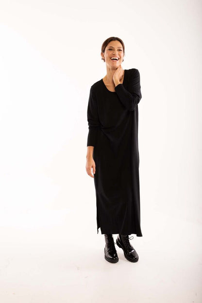 Danecasilda LS Viscose Dress Black