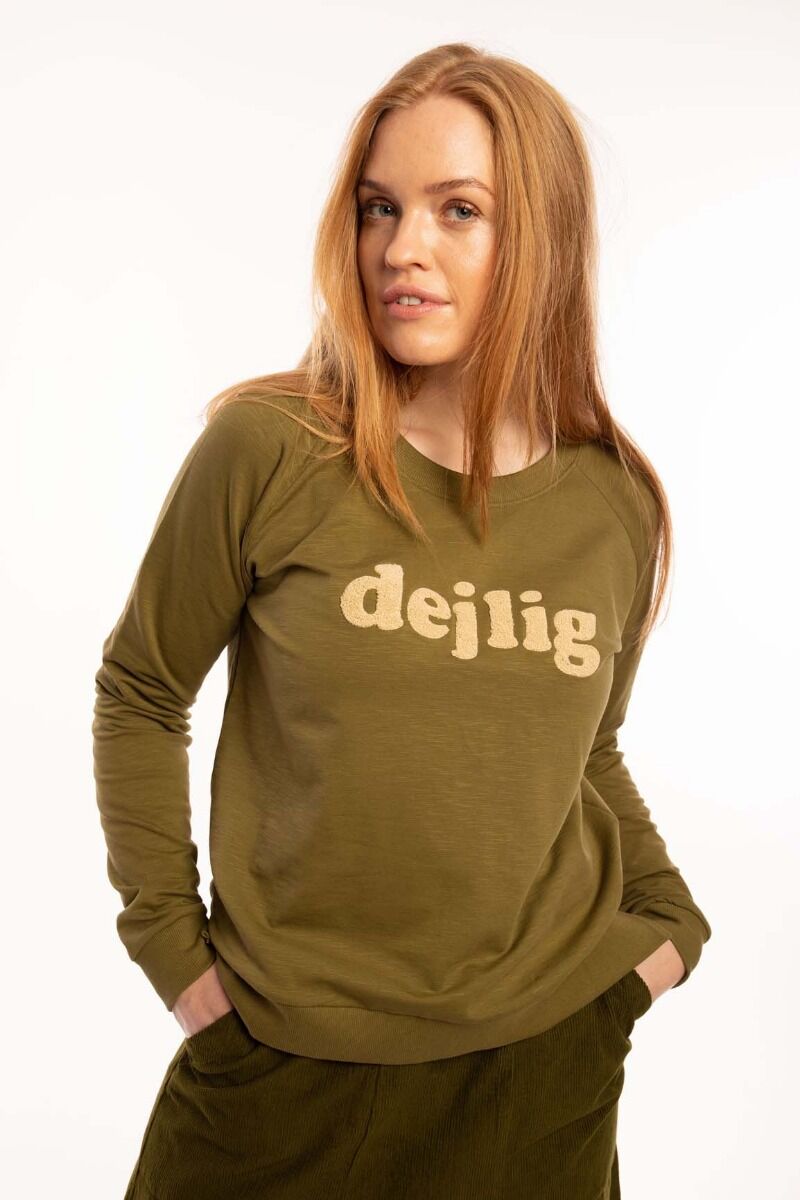 ORGANIC - Daneklausen Sweat Olive DEJLIG