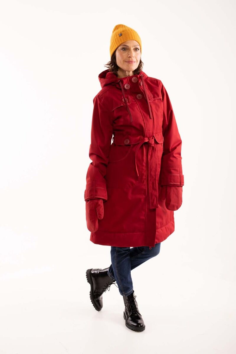Danelse Stretch Winter Jacket Dark Red