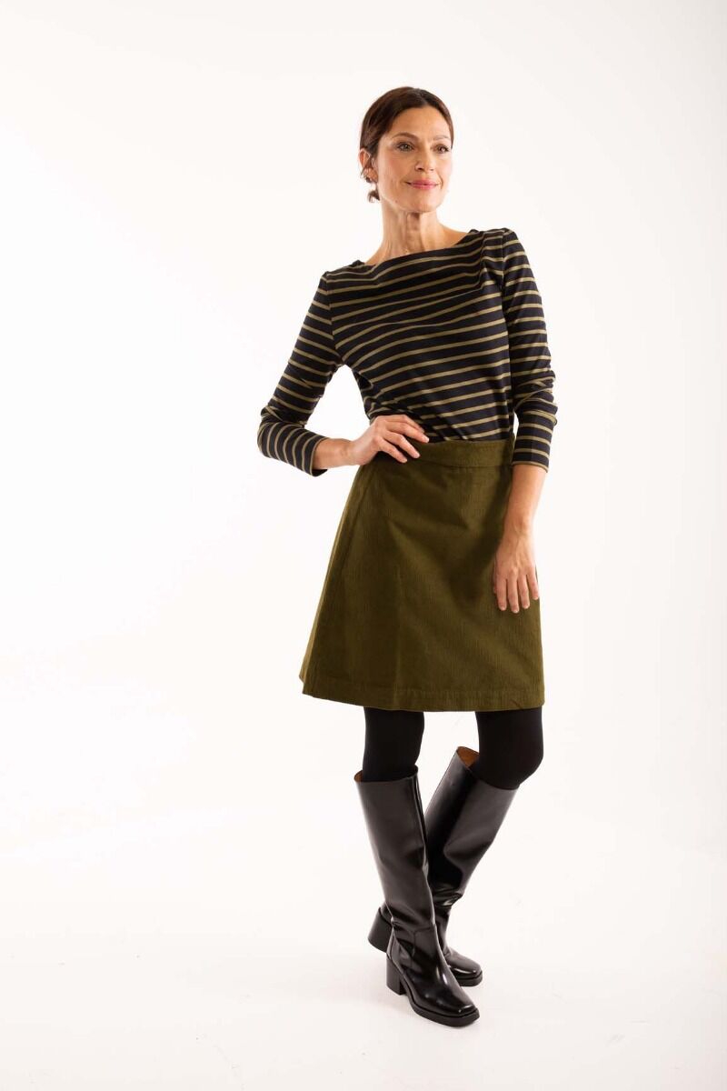 ORGANIC - Benedikte Tee Black/olive