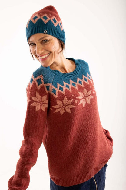 Danehytte Wool Sweater Rose Tile
