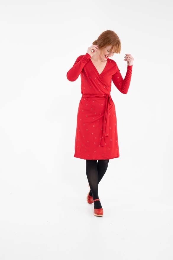 Daneregina Dress Red/Red Glitter SURPRISE DOTS Danef Daneregina Dress Red/Red Glitter SURPRISE DOTS Danef
