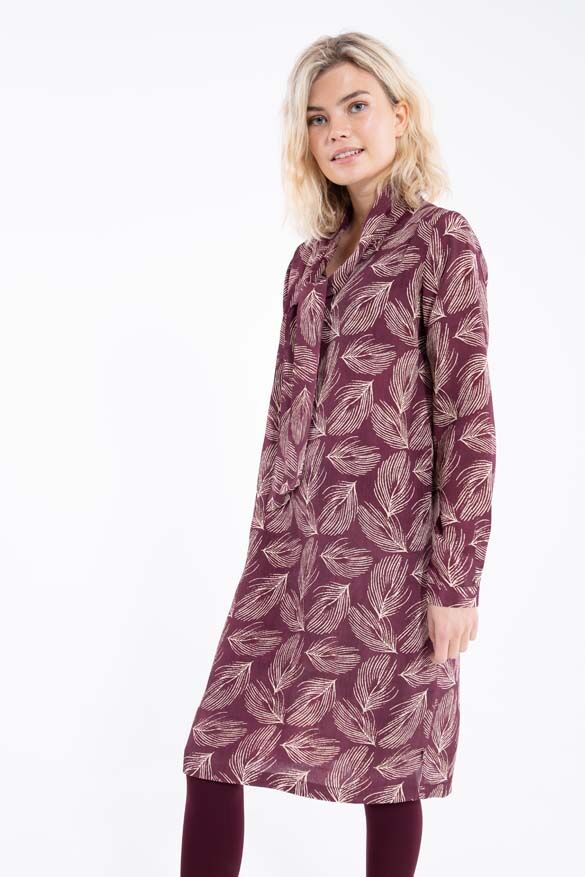 Danehilde Dress Dark BDX/LT Beige PALMA