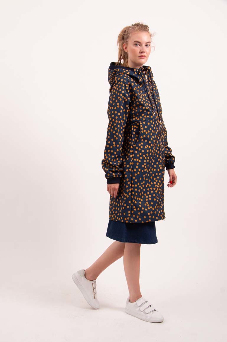 Daneline Softshell Navy/Light Amber FUNDOTS