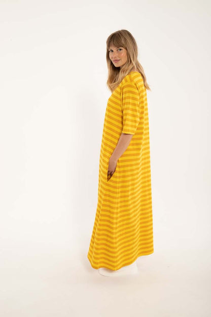 Danebasic Goodnews Dress Faded Yellow/Dk Yellow