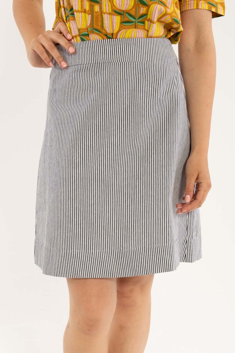 Danelondon Light Canvas Skirt Milkboy Stripe