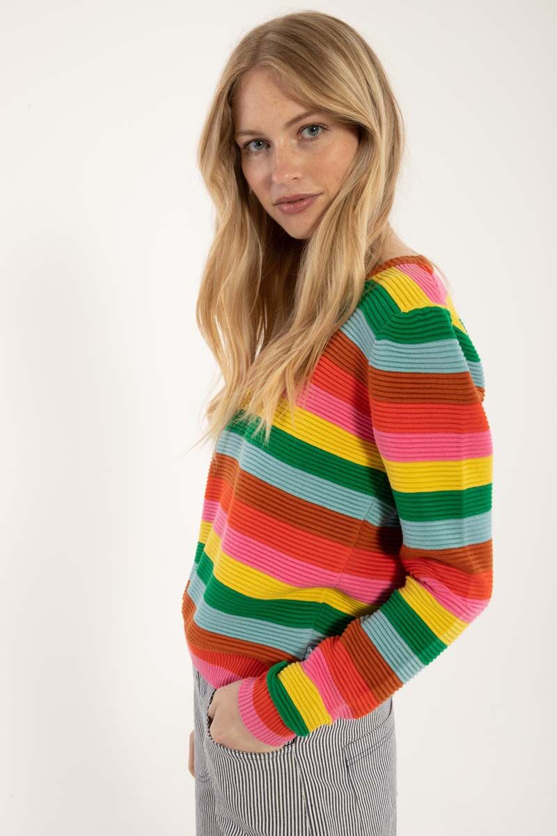 Danepearly 3D Crotchet Knit Sweater BonBon