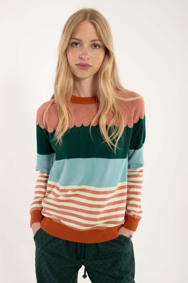 Danehappy Cotton Knit Sweater Multicolor 2