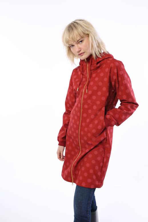 Daneline Softshell Dark Brick/Cold Rose FUNDOTS