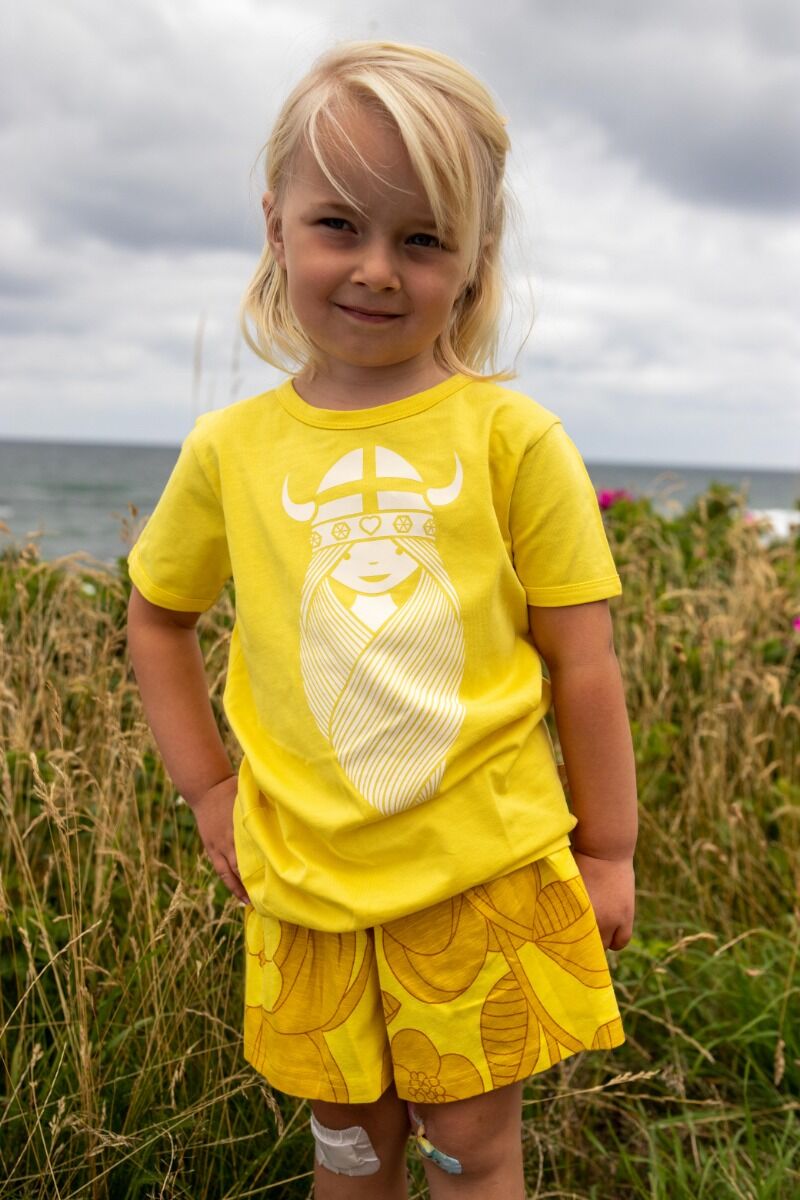 Shorts til børn med blomster 