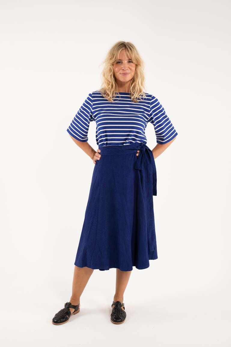 Danemikkelsen Cord Skirt Royal Blue