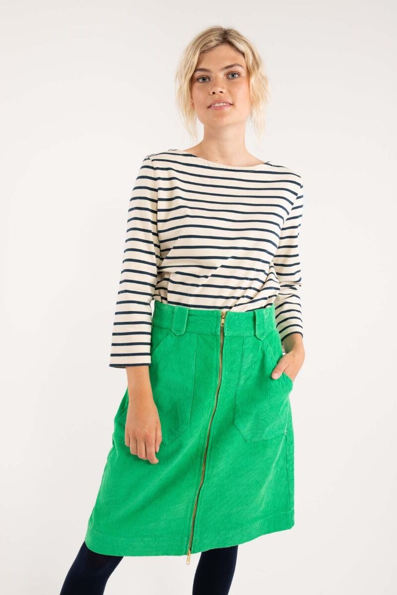 Danemadelaine Cord Skirt Green