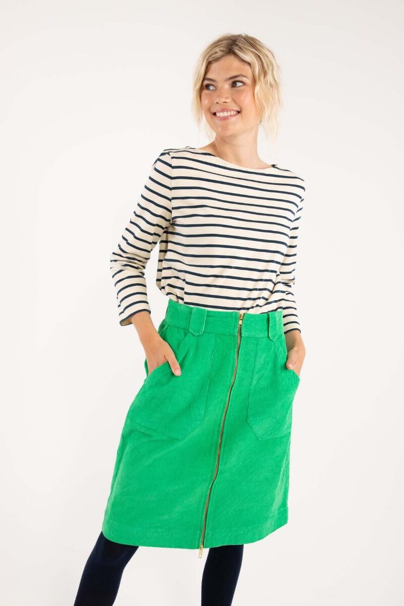 Danemadelaine Cord Skirt Green