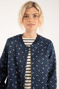Danehella Thermo Coat Navy MINI FLOWER