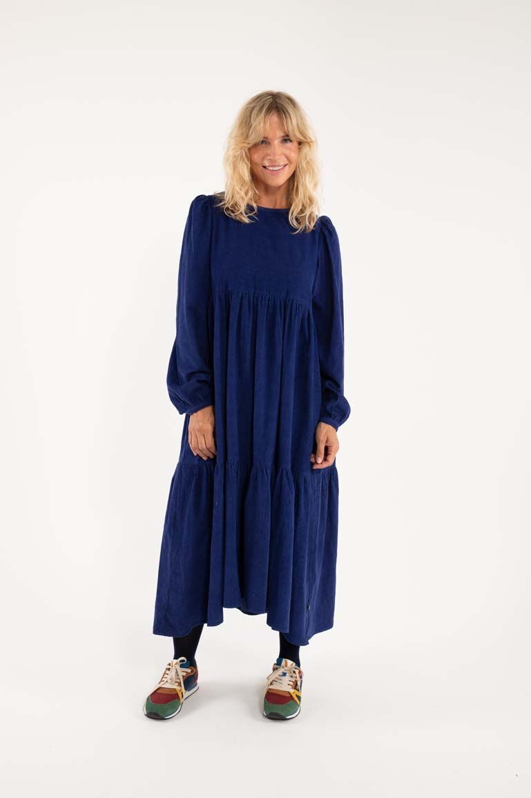 Danoktober Cord Dress Royal Blue