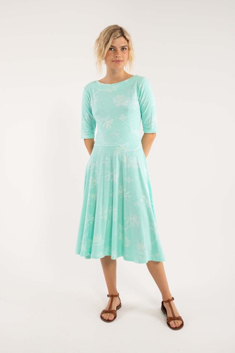 ORGANIC - Danecharlotte Dress Fresh Mint/Off White HEMLOCK