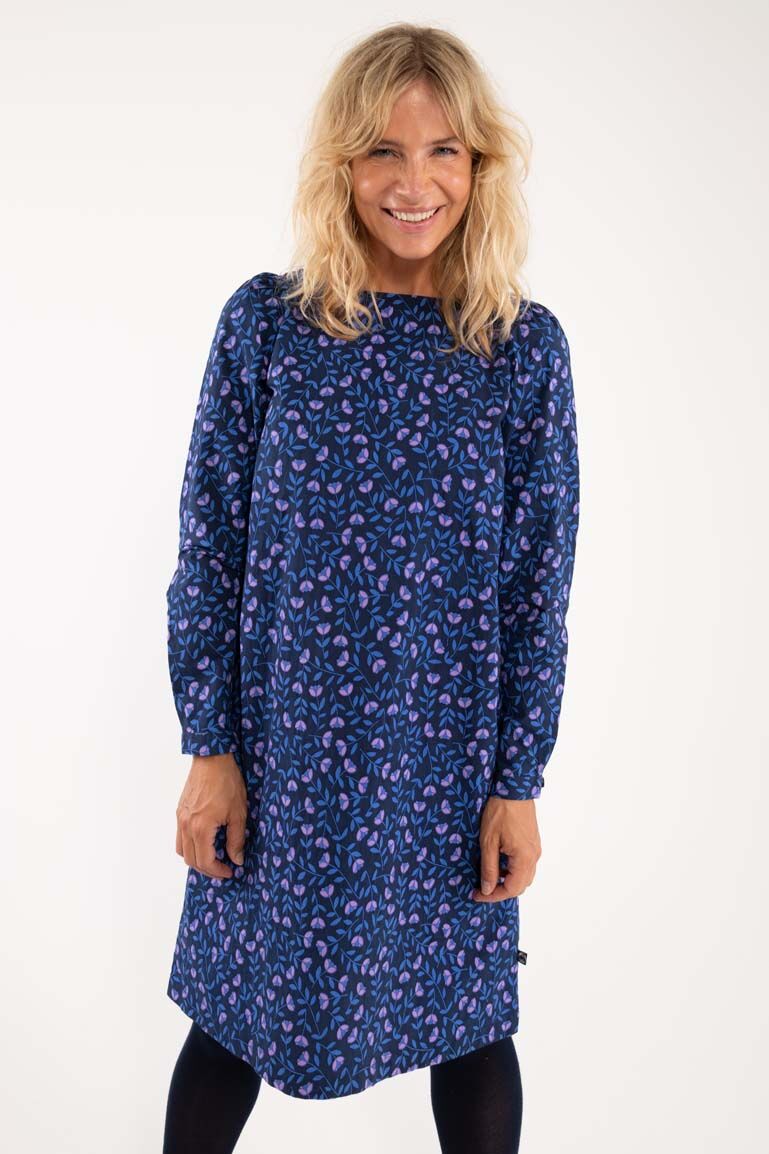 Danelund Dress Navy/Lilac FLEURIE