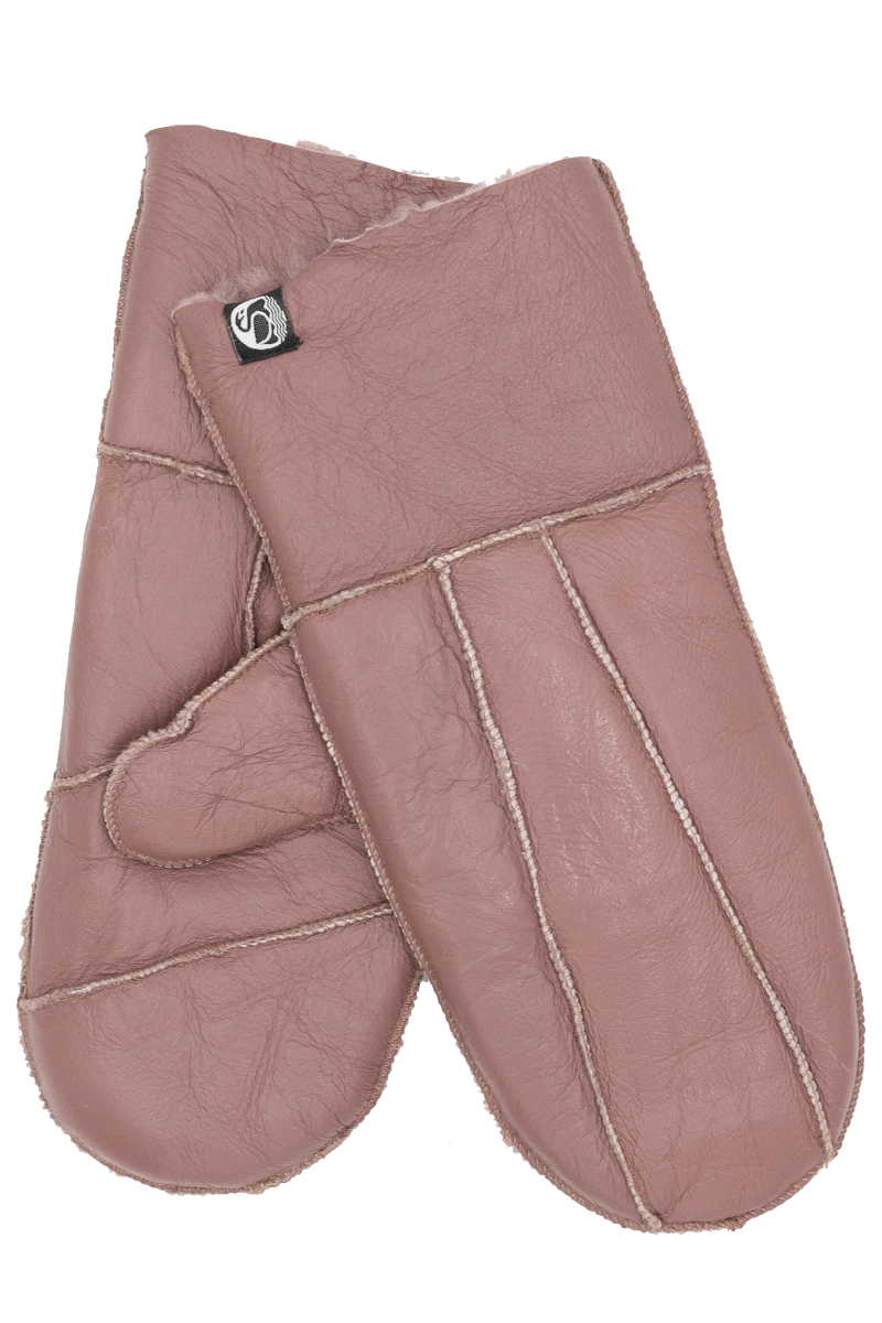 No Waste Sheepskin Napa Gloves Dark Pink