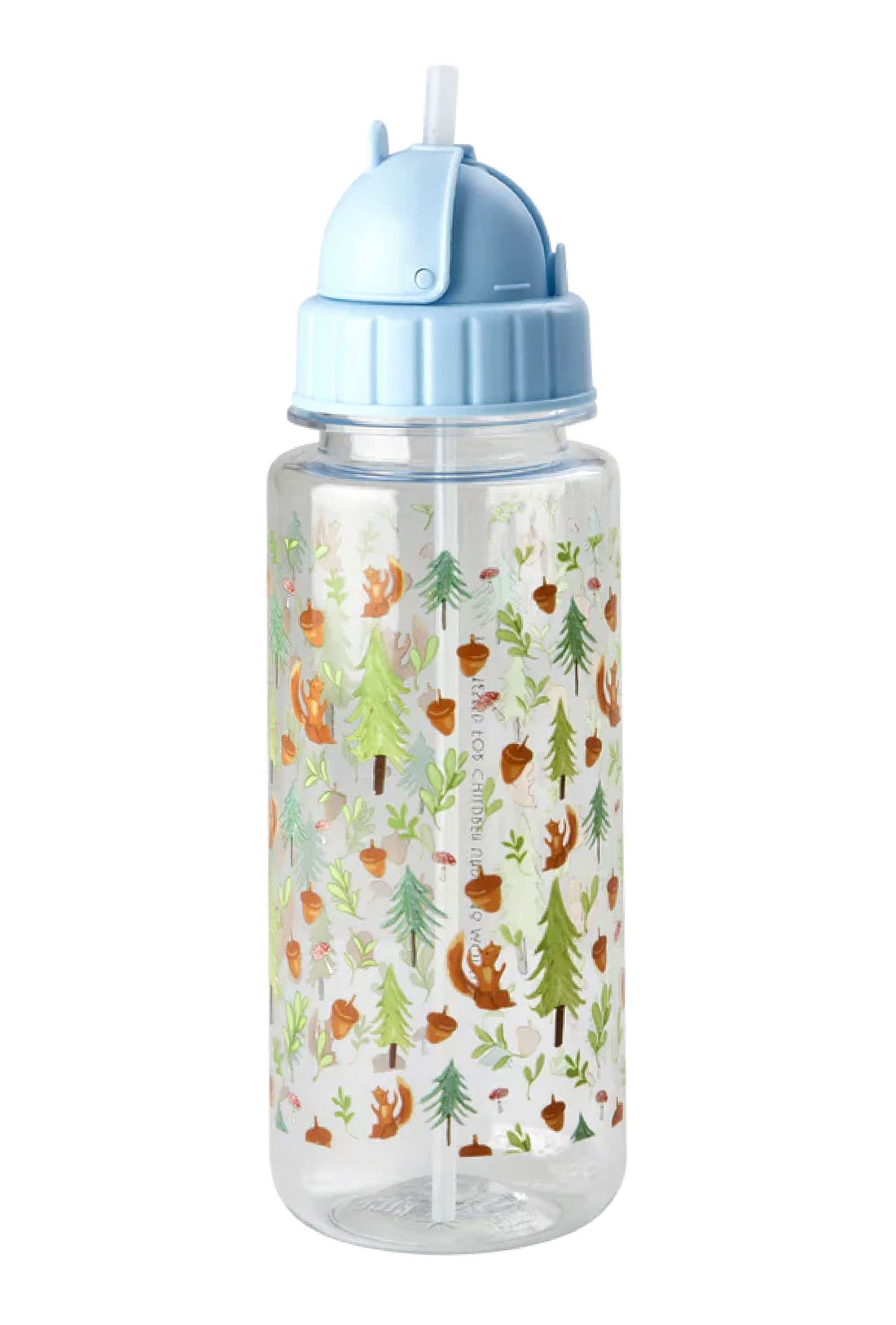 Rice Drinking Bottle Blue Happy Forest