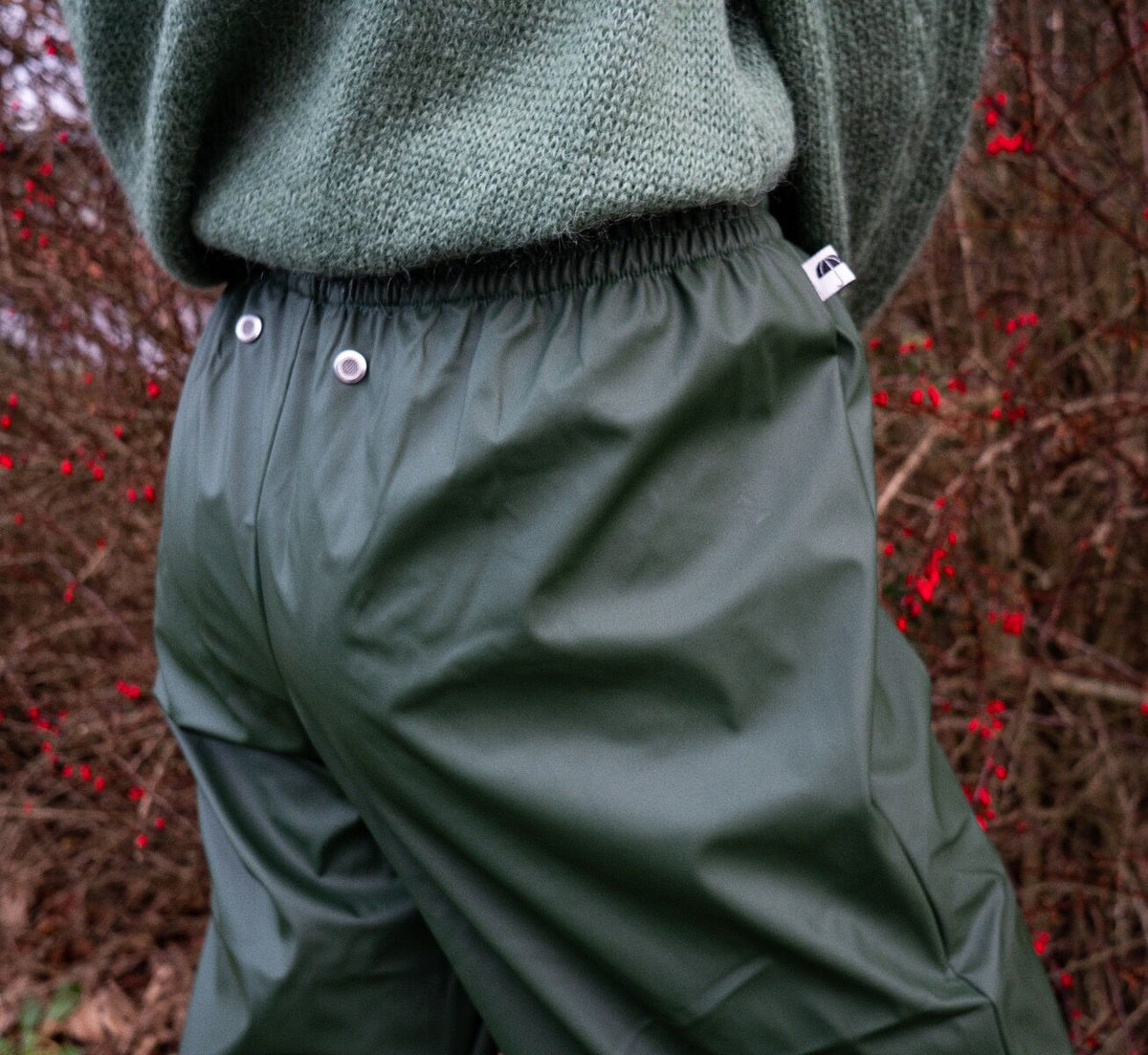 Danesvalbard Rain Pants Dark Khaki