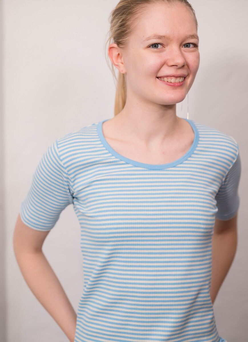 ESS - ORGANIC Danegudhjem Tee Baby blue/Chalk