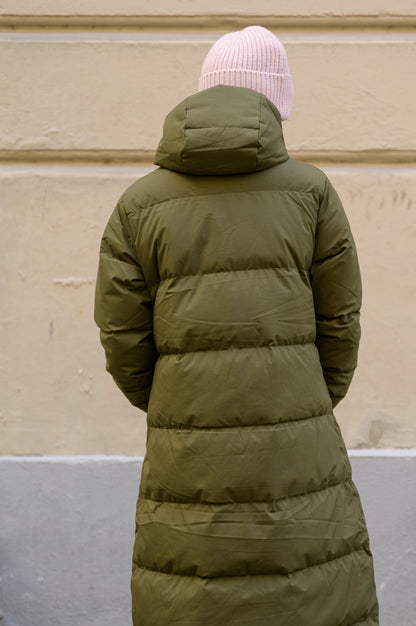 Danepuffin Down Winter Coat Warm Khaki