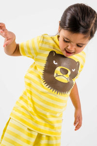 Dyrgrowl T Bright Yellow/Light Yellow BJOERN