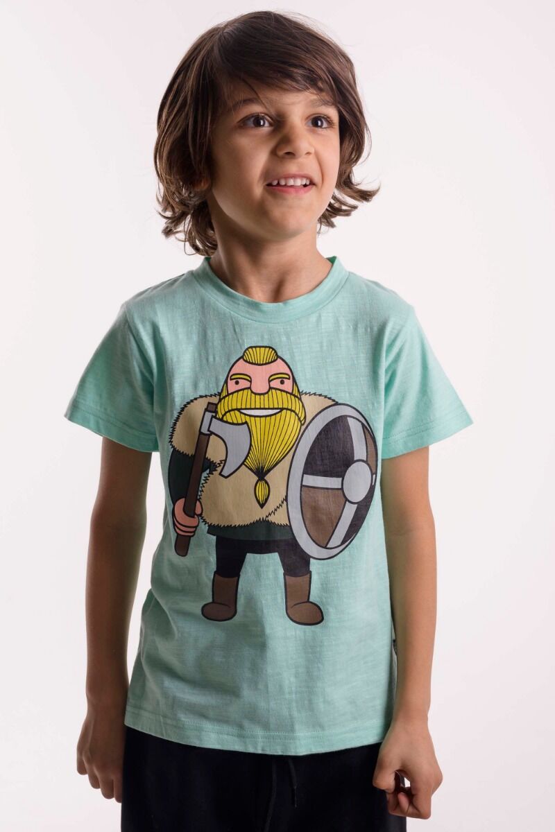T-shirt til børn med viking