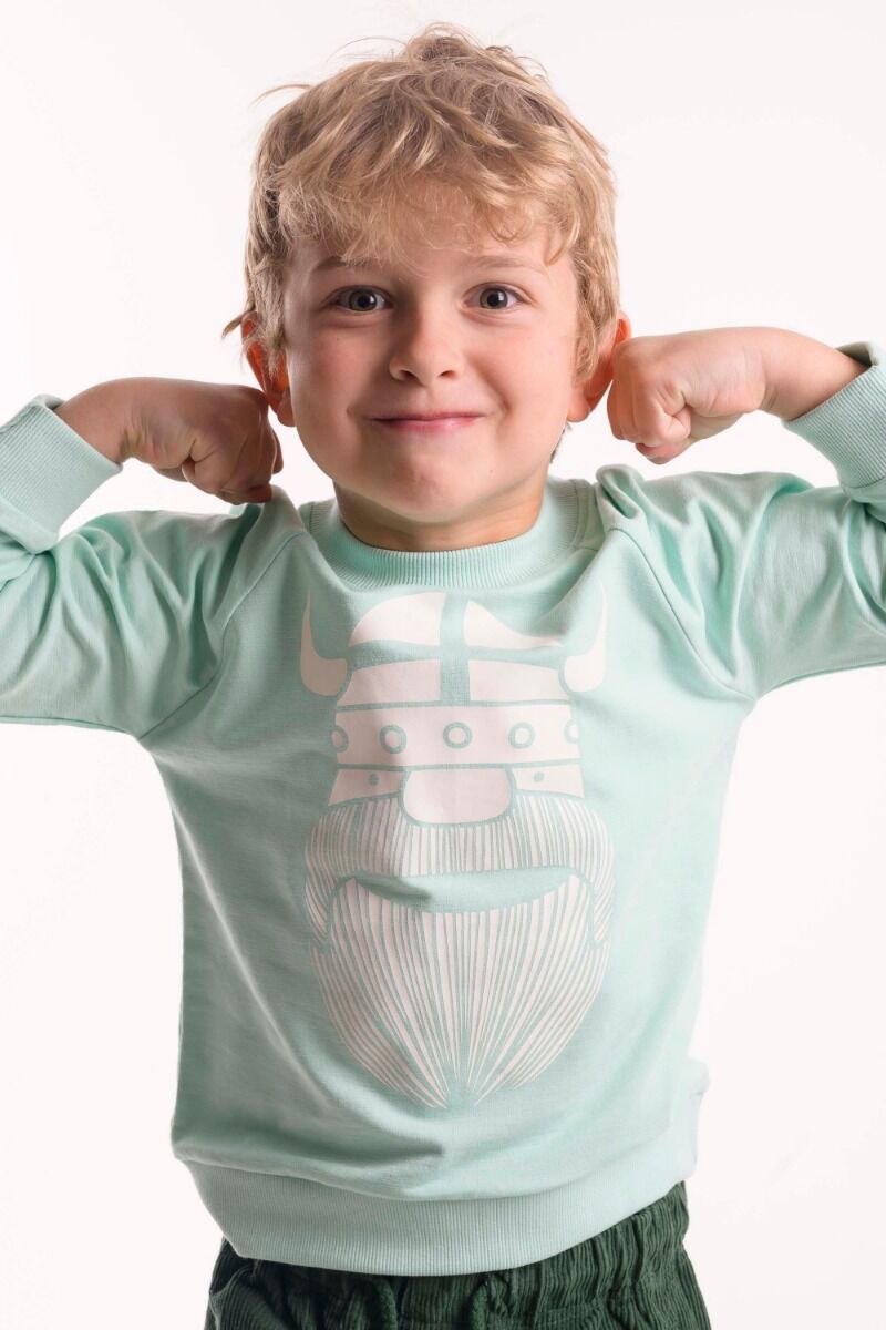 Sweater til børn med viking