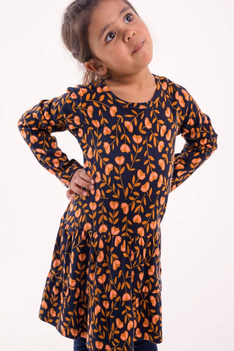 Organic - Danemiva Dress Navy/Occer FLEURIE