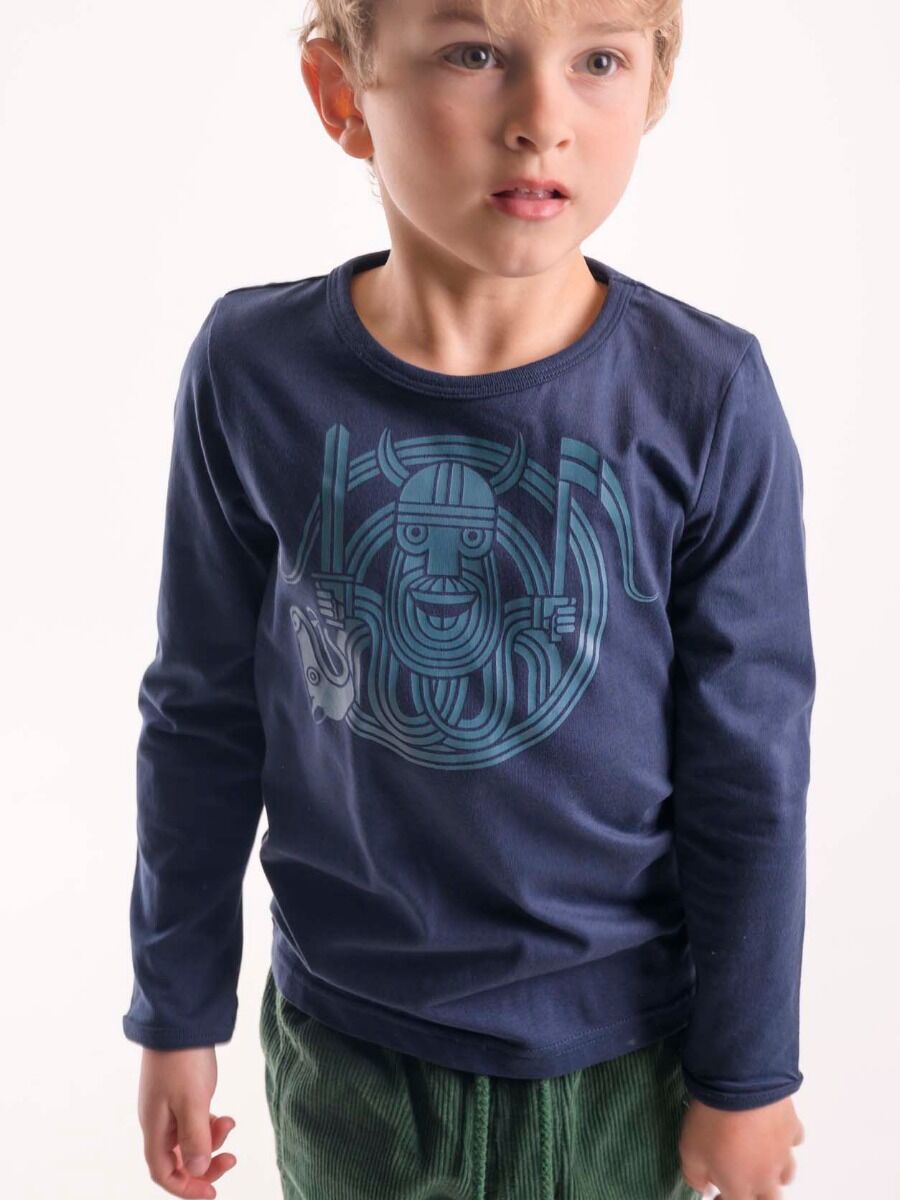 ORGANIC - Danechia Ls Dk Navy MIDGAARD