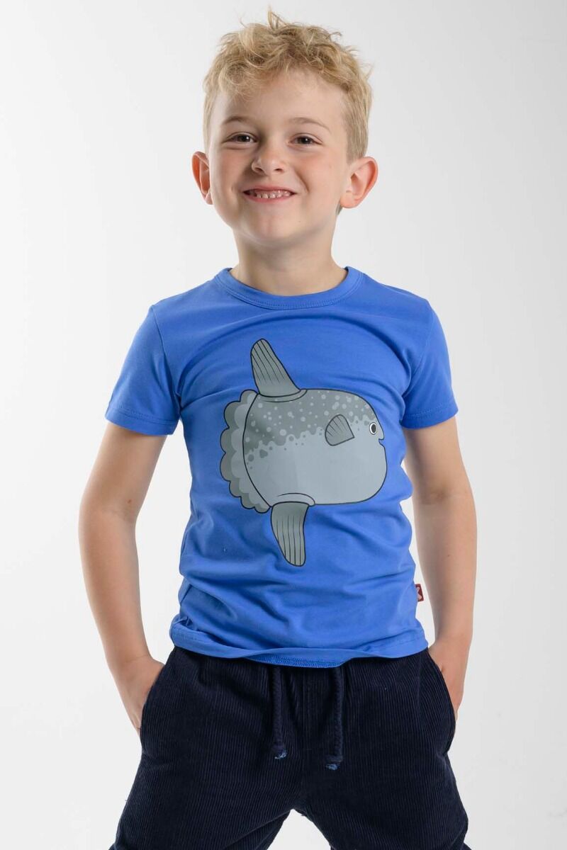 T-shirt til børn med klump fisk