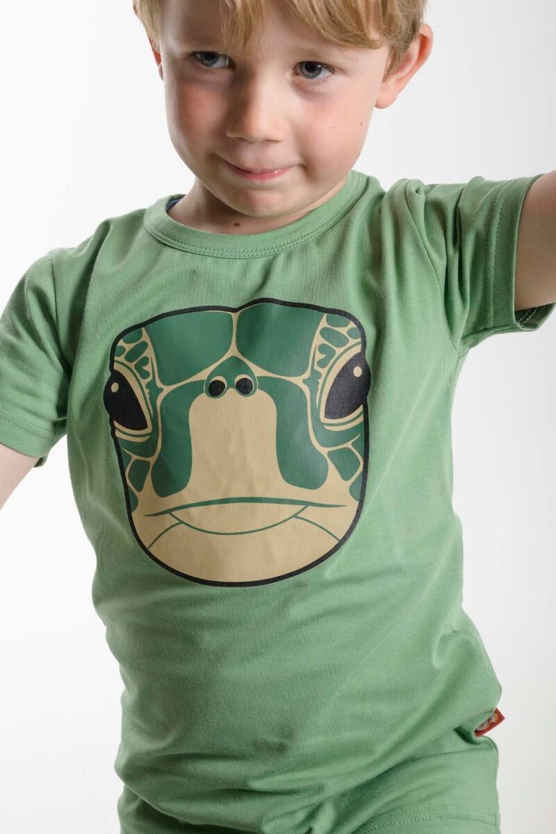 T-shrit til børn med skildpadde