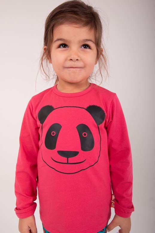 Bluse til børn med panda 