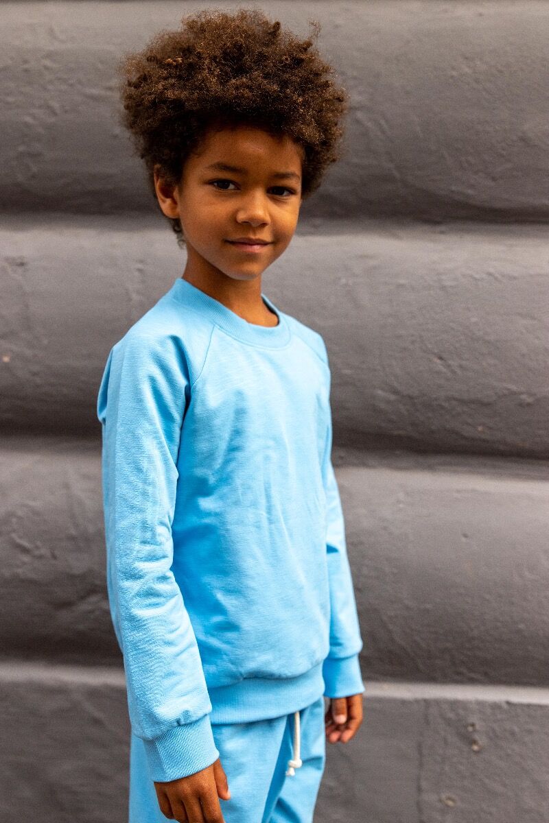 Sweater til børn i blå 