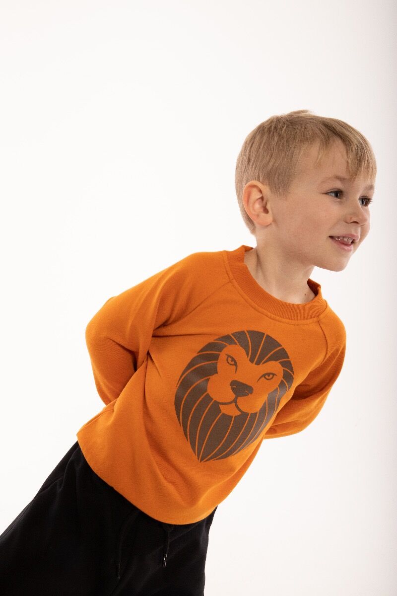 Sweater til børn med løve  
