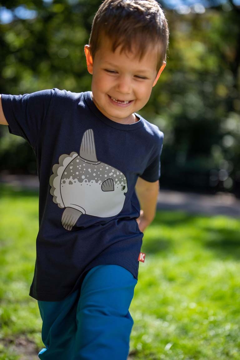 T-shirt til børn med klumpfisk      