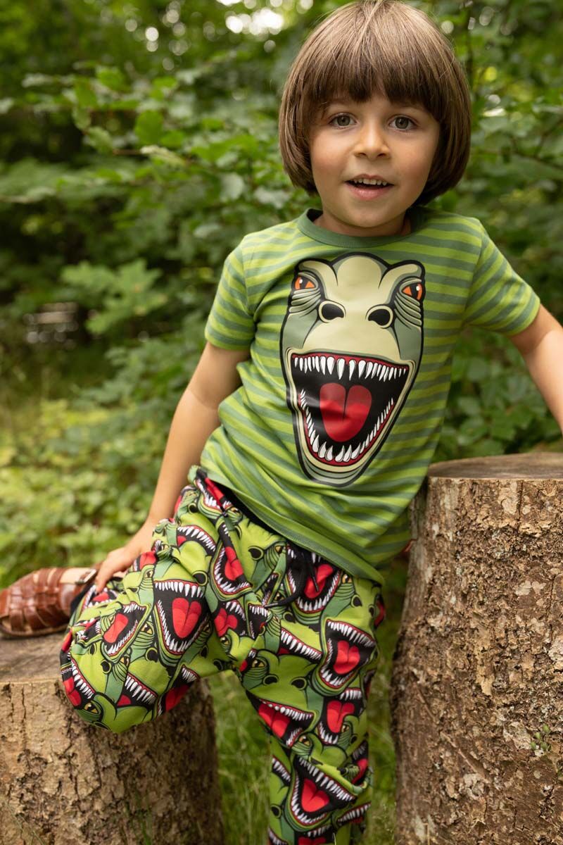 T-shirt til børn med t-rex dinosaur